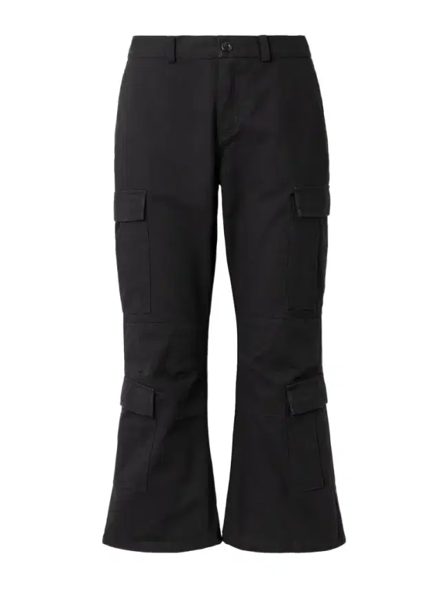 Cropped Paneled Cotton-ripstop Flared Cargo Pants