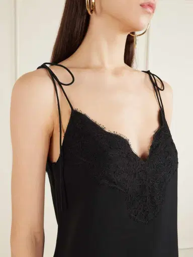 Valentino Garavani Floral Lace-trimmed Silk Crepe De Chine Camisole | Thumbnail 5