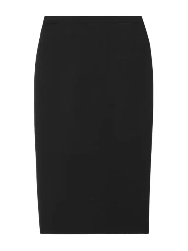 Wool-blend Midi Skirt