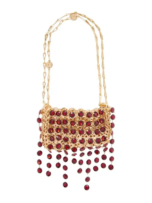 Rabanne Crystal-embellished Chainmail Shoulder Bag