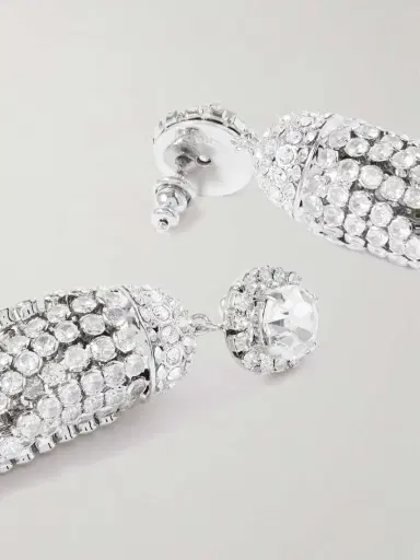 Rabanne tone Crystal Earrings | Thumbnail 3 Rabanne tone Crystal Earrings | Thumbnail 3