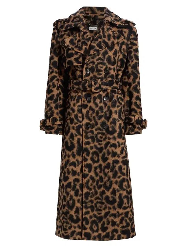 Women's Rumi Leopard-Print Long Coat - Leopard