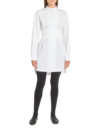 Alaïa Women's Poplin Wrap Mini-Shirtdress | Thumbnail 2 Alaïa Women's Poplin Wrap Mini-Shirtdress | Thumbnail 2