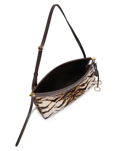 ALAIA Women's Le Clik East West Tiger Calf Hair Shoulder Bag - Naturel | Thumbnail 3 ALAIA Women's Le Clik East West Tiger Calf Hair Shoulder Bag - Naturel | Thumbnail 3