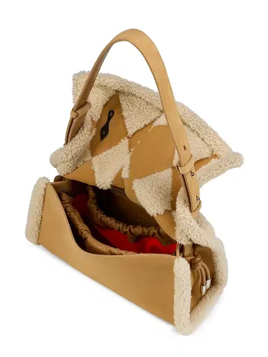 Christian Louboutin Women's Baggy Shoulder Bag - Beige | Thumbnail 4 Christian Louboutin Women's Baggy Shoulder Bag - Beige | Thumbnail 4