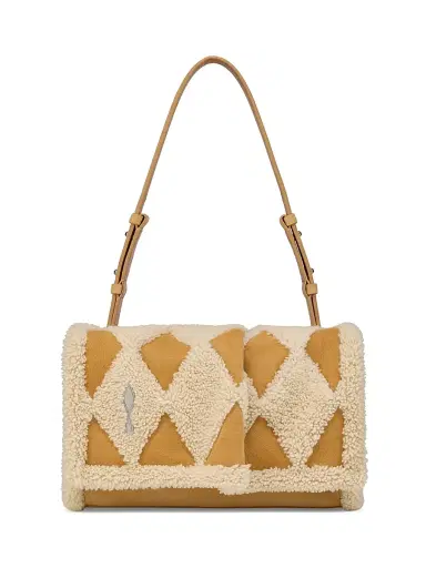 Christian Louboutin Women's Baggy Shoulder Bag - Beige | Thumbnail 1 Christian Louboutin Women's Baggy Shoulder Bag - Beige | Thumbnail 1
