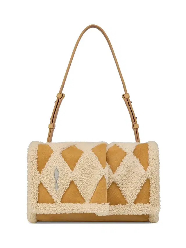 Women's Baggy  Shoulder Bag - Beige