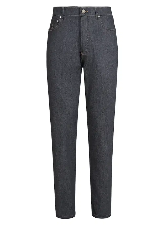 Men's Comfort Grayscale Denim Iconic Fit Five Pocket Jeans - Medium Grey Men's Comfort Grayscale Denim Iconic Fit Five Pocket Jeans - Medium Grey