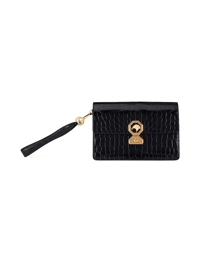 Men's Small Croc Pouch - Black