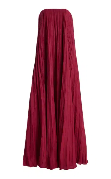 Andres Otalora Exclusive Ritmo Pleated Linen Maxi Dress | Thumbnail 1 Andres Otalora Exclusive Ritmo Pleated Linen Maxi Dress | Thumbnail 1