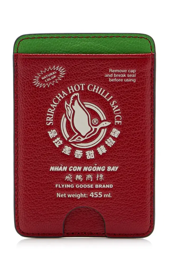 Anya Hindmarch Flying Goose Sriracha Magnetic Card Case - Red