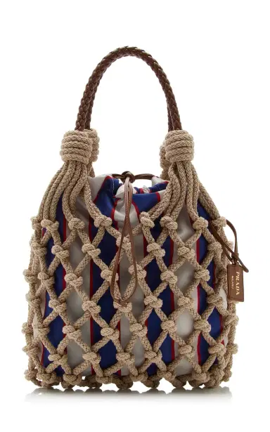 Prada Noué Cotton Macramé Bag | Thumbnail 1 Prada Noué Cotton Macramé Bag | Thumbnail 1