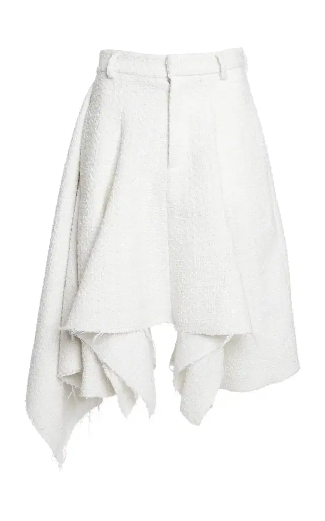 Niccolò Pasqualetti Nave Bouclé Tweed Midi Skort