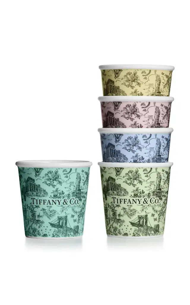 Exclusive Set-of-Five Toile China Espresso Cups - Multi