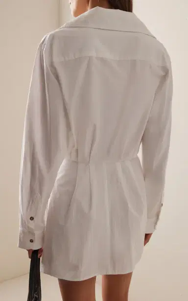 ANEMOS The LA Button-Down Mini Wrap Dress | Thumbnail 4 ANEMOS The LA Button-Down Mini Wrap Dress | Thumbnail 4