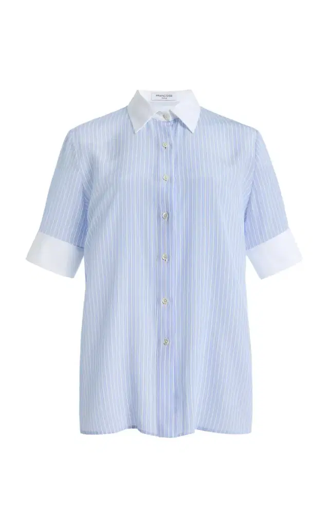 Brooklyn Striped Silk Shirt