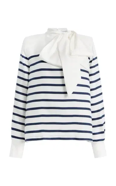FRANÇOISE Johanna Striped Silk Top | Thumbnail 6 FRANÇOISE Johanna Striped Silk Top | Thumbnail 6