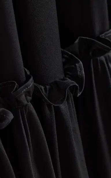FRANÇOISE Jade Satin Maxi Skirt | Thumbnail 5