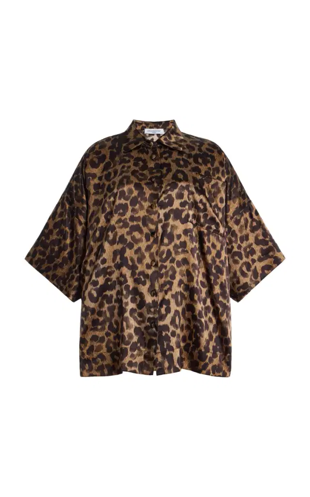 Zaoua Leopard Silk Shirt