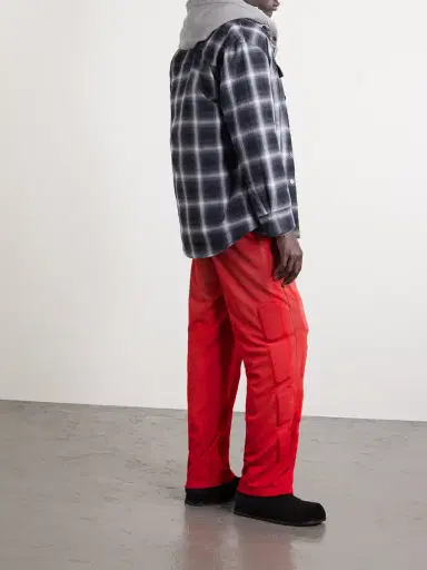 Satoshi Nakamoto Straight-Leg Padded Printed Mesh Sweatpants - Men | Thumbnail 4