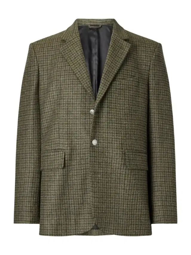 Morris Houndstooth Wool Suit Jacket - Men