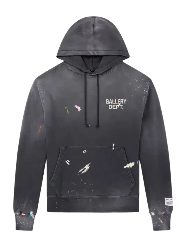 Gallery Dept. Logo-Print Paint-Splattered Cotton-Jersey Hoodie - Men