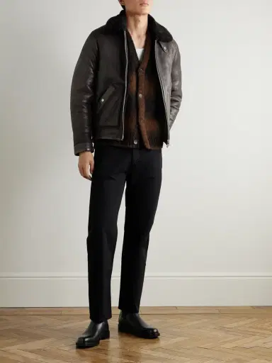 NN07 Atkinson 8173 Shearling Bomber Jacket - Men | Thumbnail 2