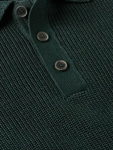 Corridor Ribbed Organic Mercerised Cotton Polo Shirt - Men | Thumbnail 4 Corridor Ribbed Organic Mercerised Cotton Polo Shirt - Men | Thumbnail 4