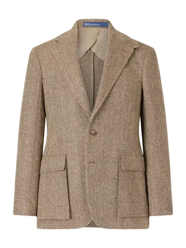 Herringbone Linen, Silk and Wool-Blend Blazer - Men