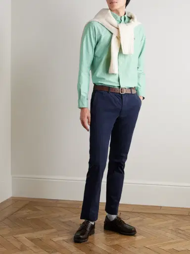 Polo Ralph Lauren Button-Down Collar Logo-Embroidered Cotton Shirt - Men | Thumbnail 2 Polo Ralph Lauren Button-Down Collar Logo-Embroidered Cotton Shirt - Men | Thumbnail 2