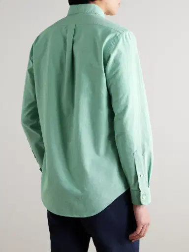 Polo Ralph Lauren Button-Down Collar Logo-Embroidered Cotton Shirt - Men | Thumbnail 4 Polo Ralph Lauren Button-Down Collar Logo-Embroidered Cotton Shirt - Men | Thumbnail 4