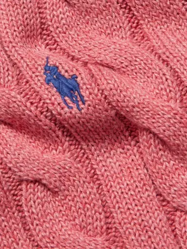 Polo Ralph Lauren Logo-Embroidered Cable-Knit Cotton Sweater - Men | Thumbnail 5