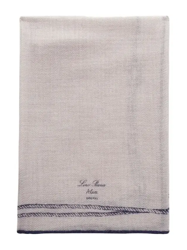 Embroidered Cashmere and Silk-Blend Voile Scarf - Men