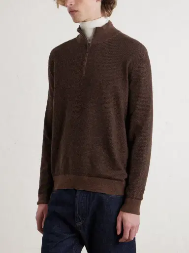 Loro Piana Roadster Cashmere Half-Zip Sweater - Men | Thumbnail 3 Loro Piana Roadster Cashmere Half-Zip Sweater - Men | Thumbnail 3