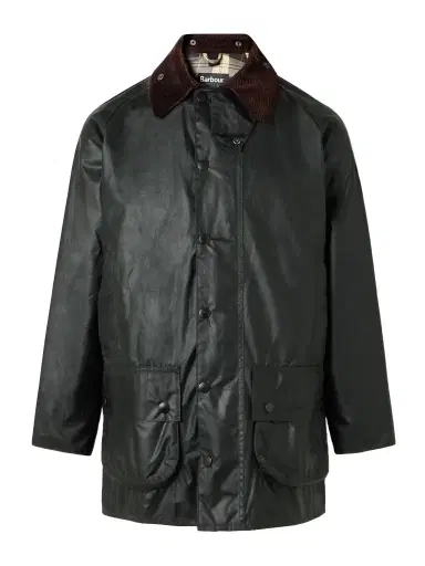 Barbour Beaufort Corduroy-Trimmed Waxed-Cotton Jacket - Men | Thumbnail 1