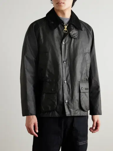 Barbour Bedale corduroy-trimmed waxed-cotton jacket - Men | Thumbnail 3 Barbour Bedale corduroy-trimmed waxed-cotton jacket - Men | Thumbnail 3