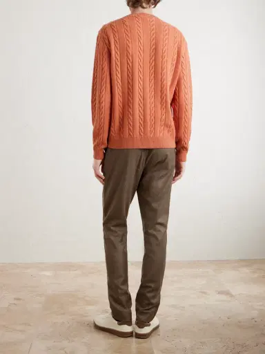 Loro Piana Cedar Cable-Knit Cashmere Sweater - Men | Thumbnail 4
