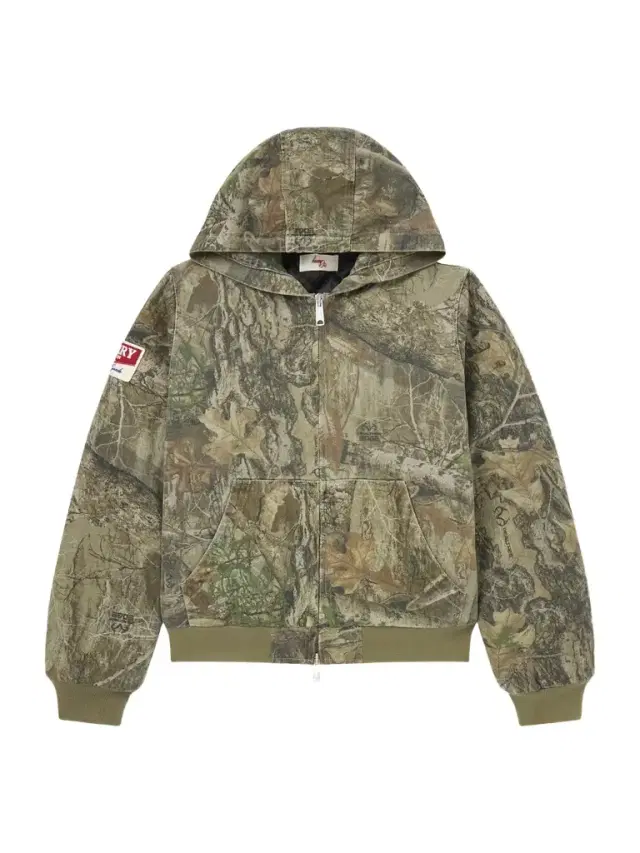 Padded Printed Cotton-Twill Hooded Bomber Jacket - Men