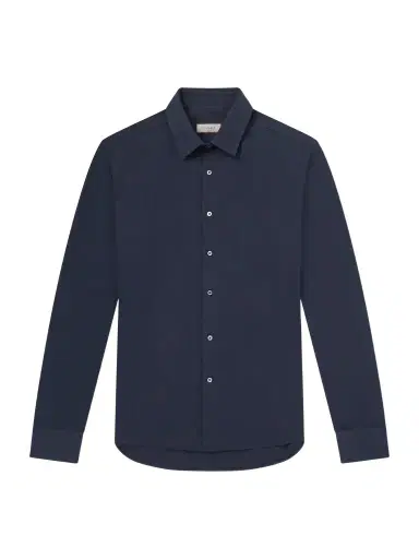 Canali Travel Slim-Fit Cutaway-Collar Stretch-Cotton Jersey Shirt - Men | Thumbnail 1
