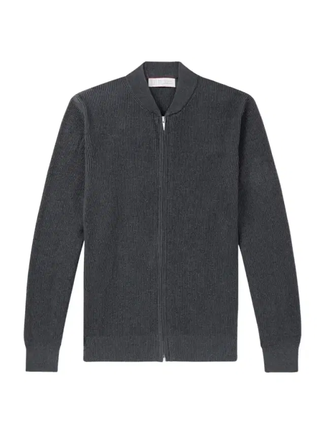 Brunello Cucinelli Ribbed Cotton Zip-Up Sweater - Men