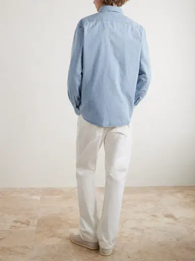 Brunello Cucinelli Denim Shirt - Men | Thumbnail 4