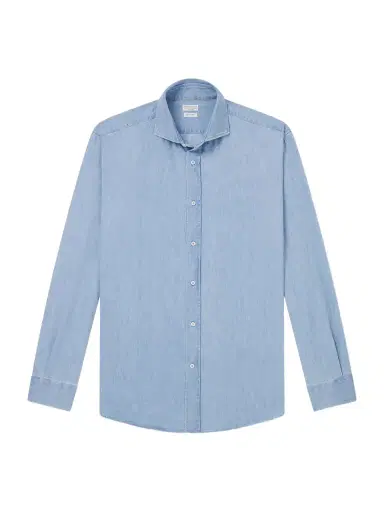 Brunello Cucinelli Denim Shirt - Men | Thumbnail 1