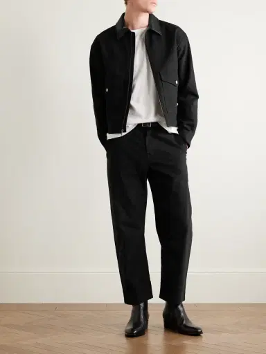 Nili Lotan Carpenter Straight-Leg Cropped Cotton-Blend Twill Trousers - Men | Thumbnail 2