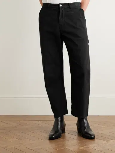 Nili Lotan Carpenter Straight-Leg Cropped Cotton-Blend Twill Trousers - Men | Thumbnail 3