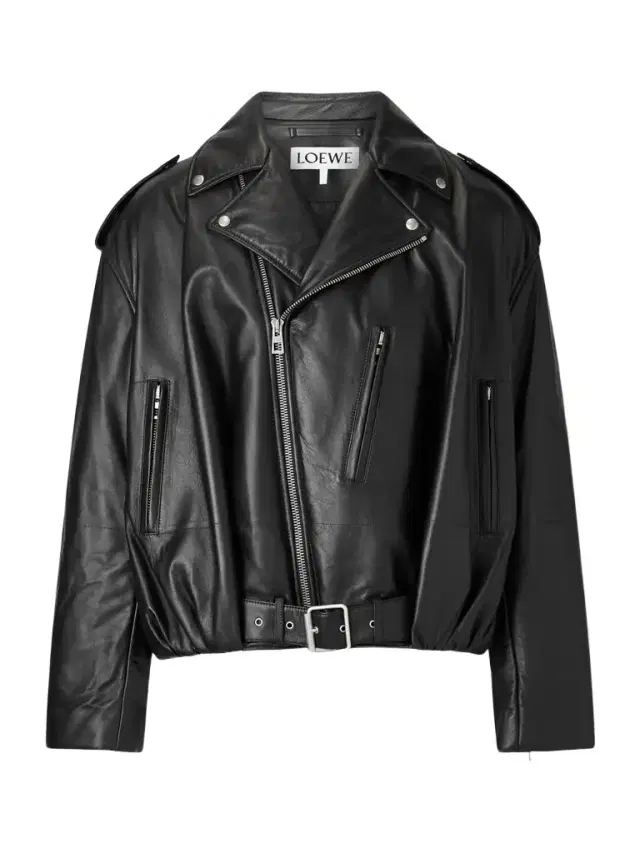Loewe Belted Padded Leather Jacket - Men