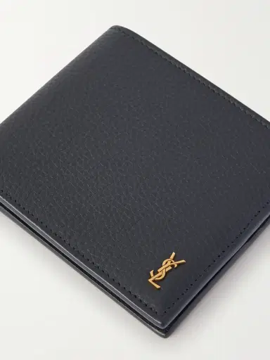 Saint Laurent Logo-Appliquéd Full-Grain Leather Billfold Wallet - Men | Thumbnail 3 Saint Laurent Logo-Appliquéd Full-Grain Leather Billfold Wallet - Men | Thumbnail 3