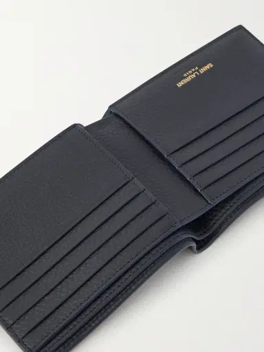 Saint Laurent Logo-Appliquéd Full-Grain Leather Billfold Wallet - Men | Thumbnail 4 Saint Laurent Logo-Appliquéd Full-Grain Leather Billfold Wallet - Men | Thumbnail 4