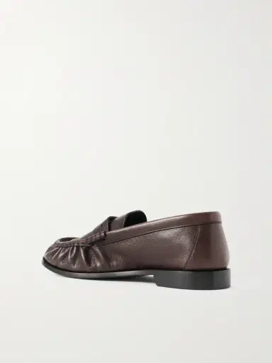 Saint Laurent Le Loafer Monogram Logo-Appliquéd Full-Grain Leather Penny Loafers - Men | Thumbnail 4 Saint Laurent Le Loafer Monogram Logo-Appliquéd Full-Grain Leather Penny Loafers - Men | Thumbnail 4