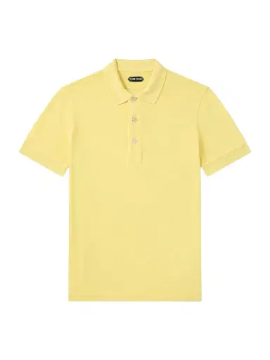 Tom Ford Slim-Fit Lyocell and Cotton-Blend Piqué Polo Shirt - Men | Thumbnail 1 Tom Ford Slim-Fit Lyocell and Cotton-Blend Piqué Polo Shirt - Men | Thumbnail 1