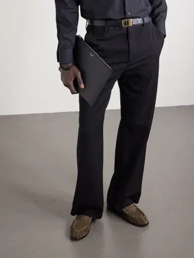 Saint Laurent Le Loafer Monogram Logo-Appliquéd Suede Penny Loafers - Men | Thumbnail 2